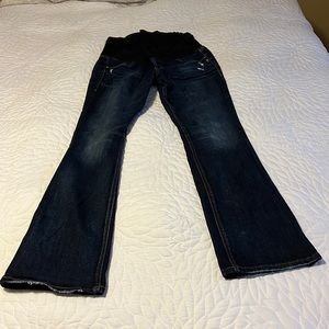 Elyse Slim Boot Silver Maternity Jean